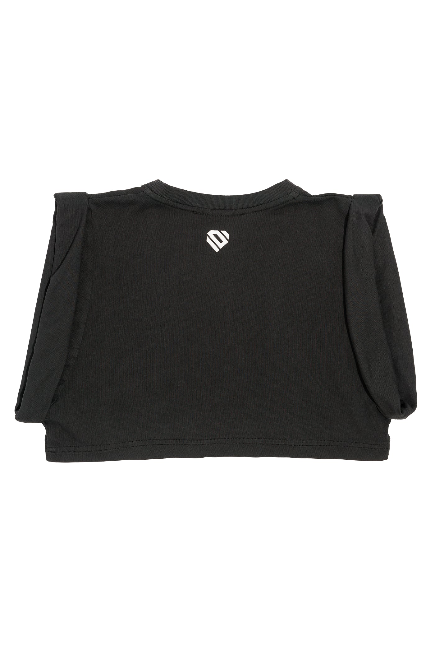 Anthracite Cotton Crop Top UNO