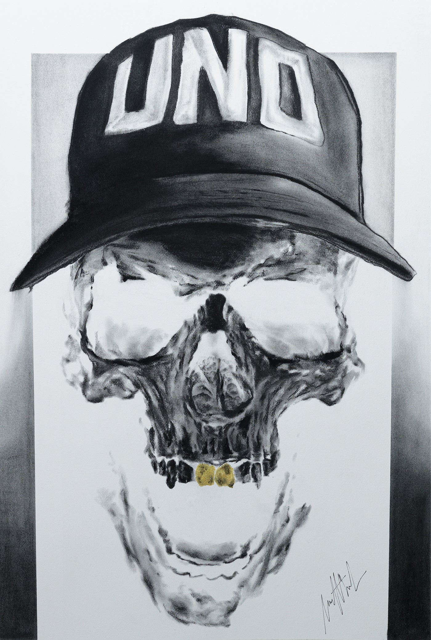 Obra original "Skull X" de Néstor Reinaldo