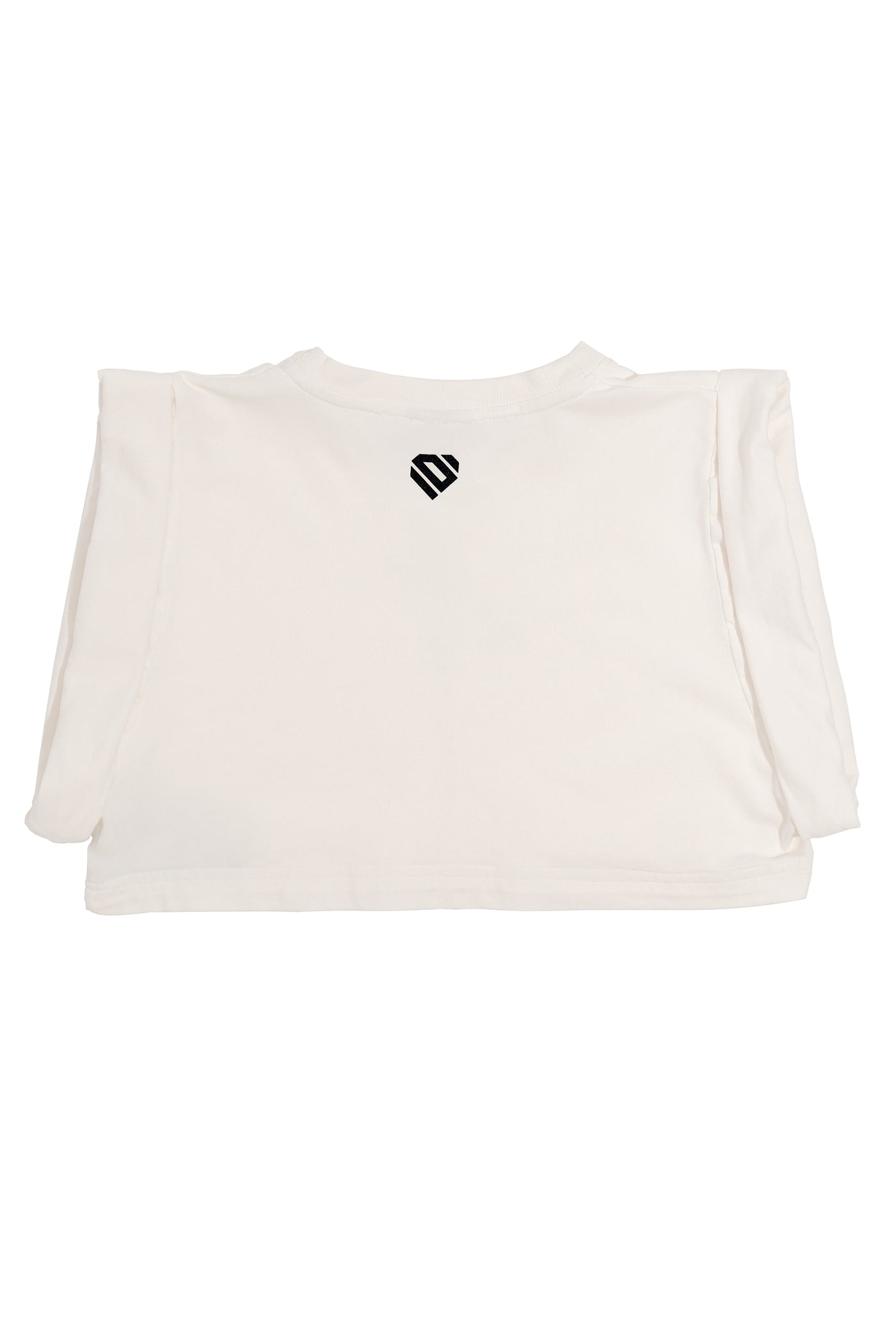 Off-white Cotton Crop Top