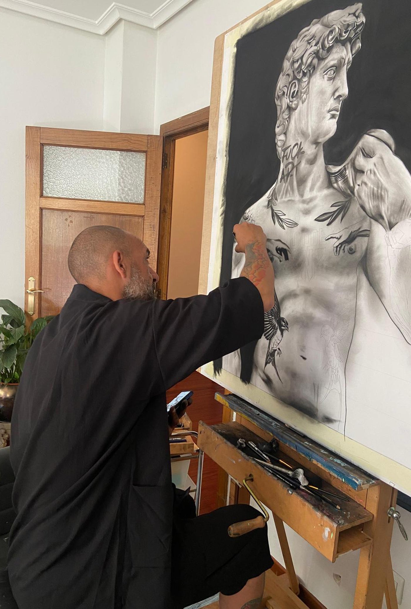 Obra original "Memento Mori" de Marcos Puhinguer