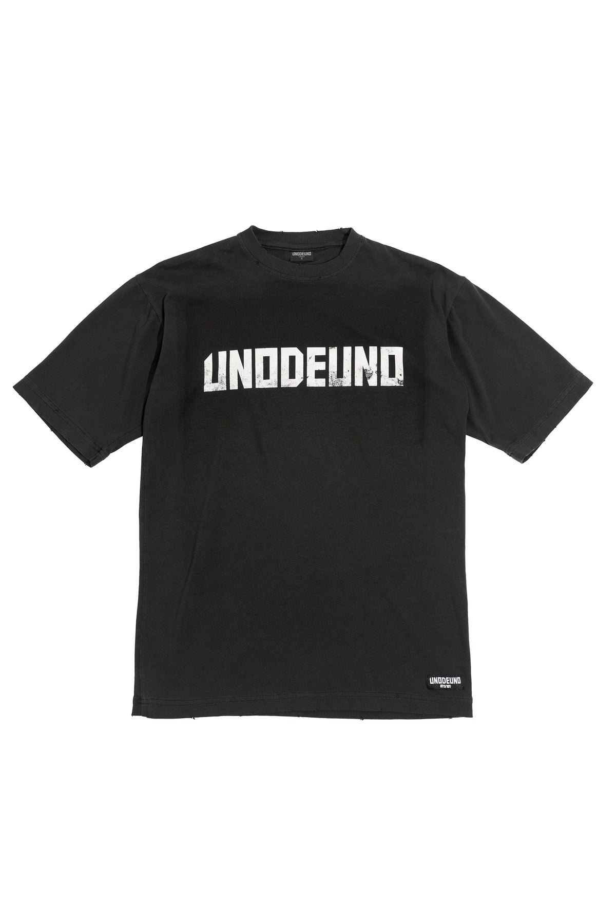 Anthracite Cotton Printed Oversize T-Shirt