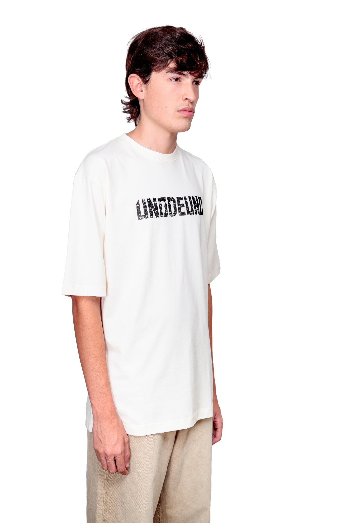 Off-white Cotton Printed Oversize T-Shirt