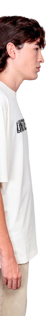 Off-white Cotton Printed Oversize T-Shirt