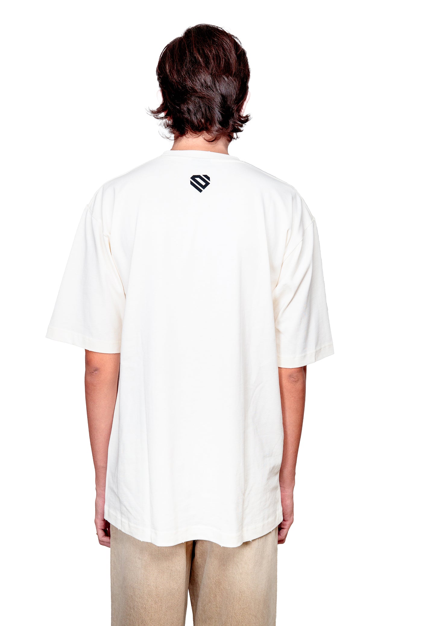 Off-white Cotton Printed Oversize T-Shirt