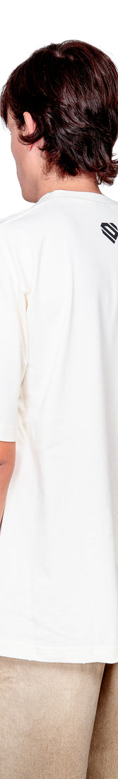 Off-white Cotton Printed Oversize T-Shirt