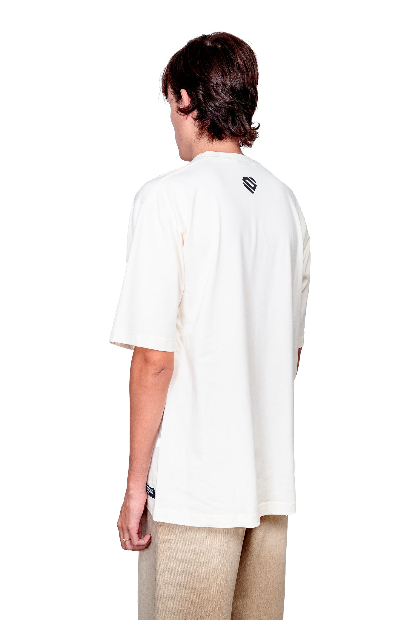 Off-white Cotton Printed Oversize T-Shirt