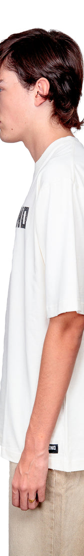 Off-white Cotton Printed Oversize T-Shirt