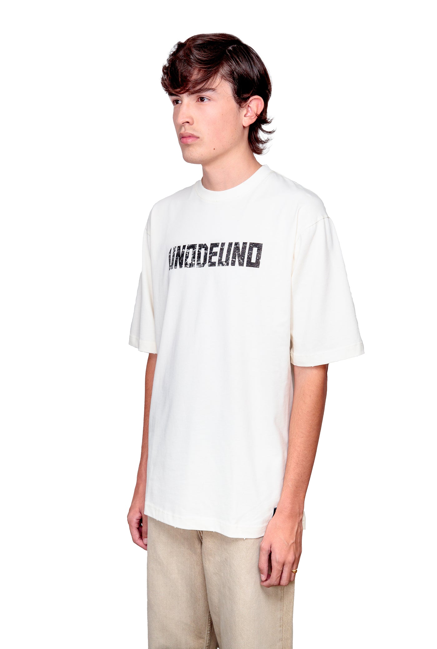 Off-white Cotton Printed Oversize T-Shirt