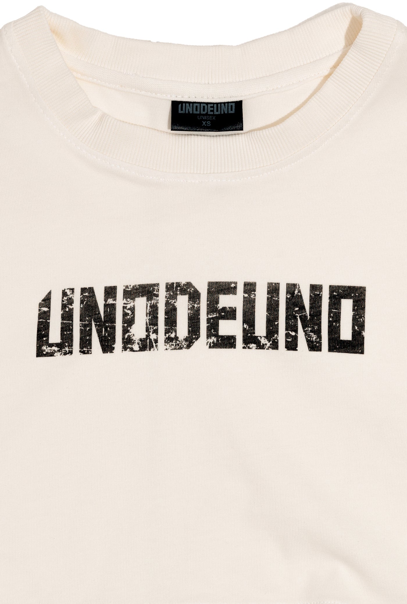 Off-white Cotton Printed Crop Top